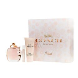 coach floral 3pcs gift set