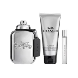 coach platinum 3pcs gift set