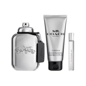 coach platinum 3pcs gift set