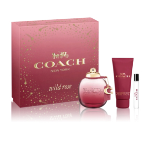coach wild rose 3pcs gift set